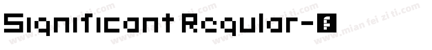 Significant Regular字体转换